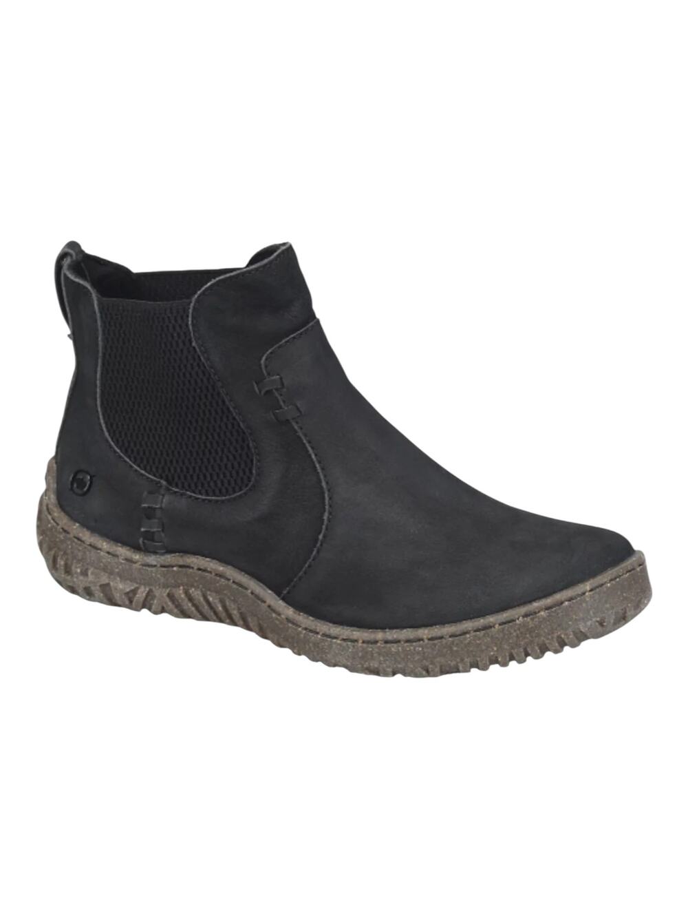 Born Women's Bali Leather Chelsea Booties Black Nubuck Size 7